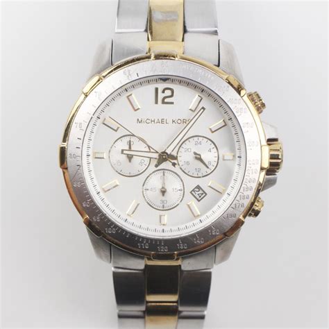 Michael Kors Men's Grayson Chronograph Silver Tone Watch 